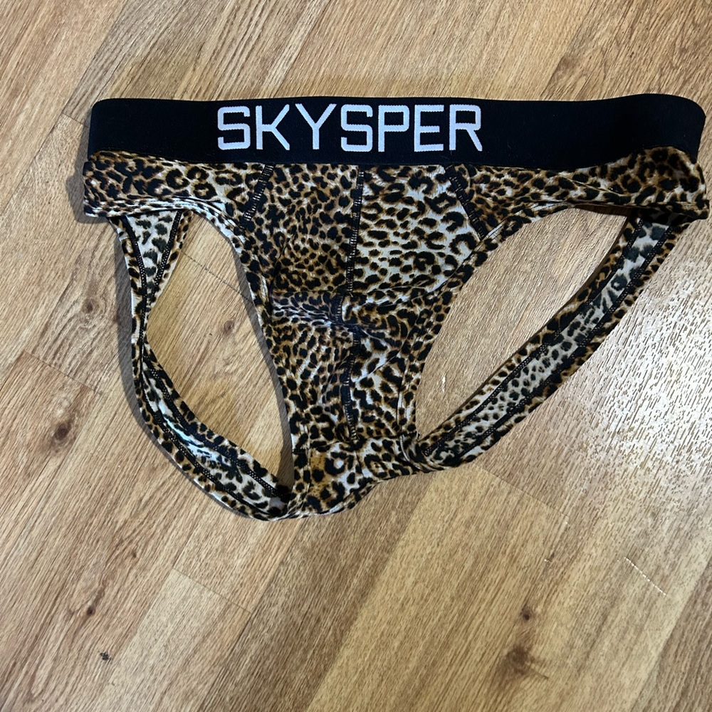 Skyper Leopard Print Jockstrap - Picture 2 of 4